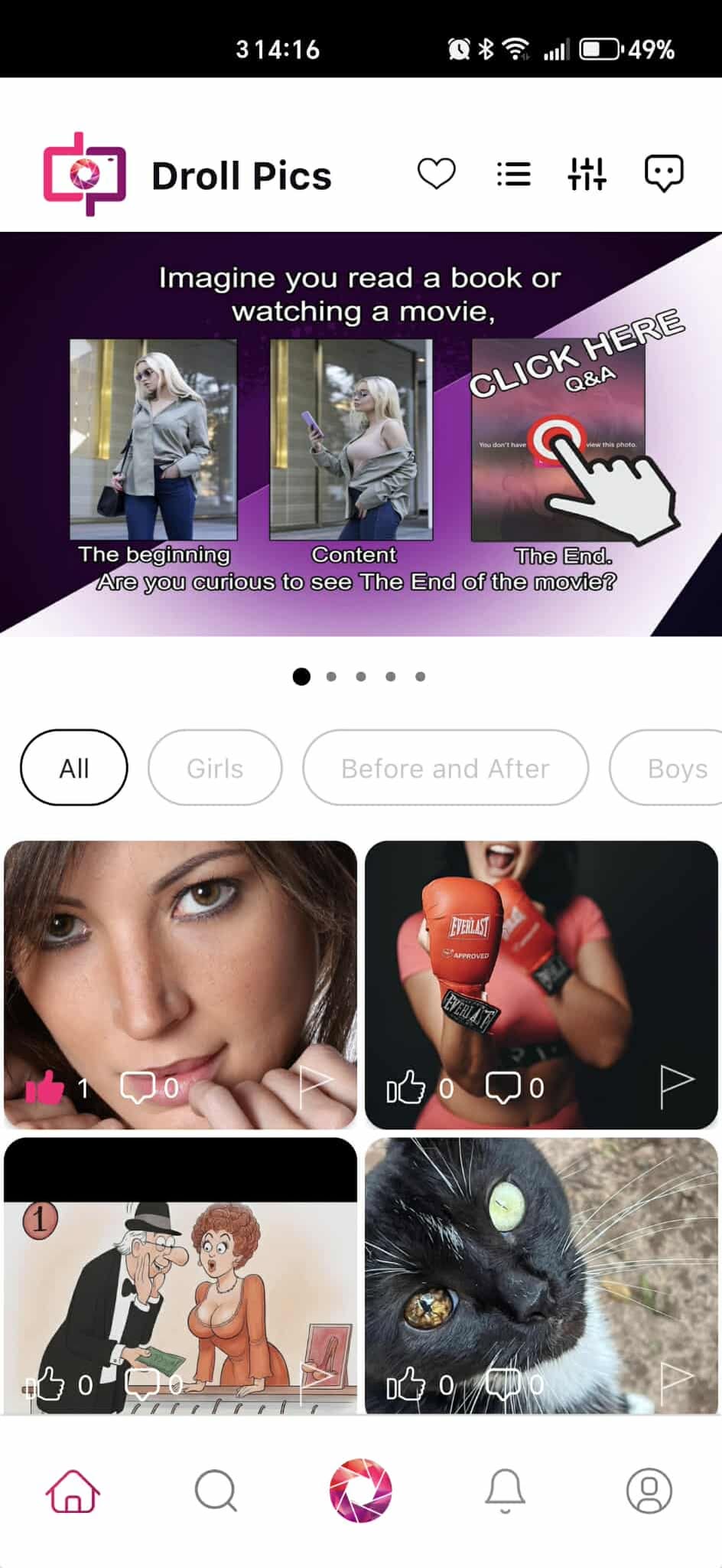 Createa a story in 3 pics